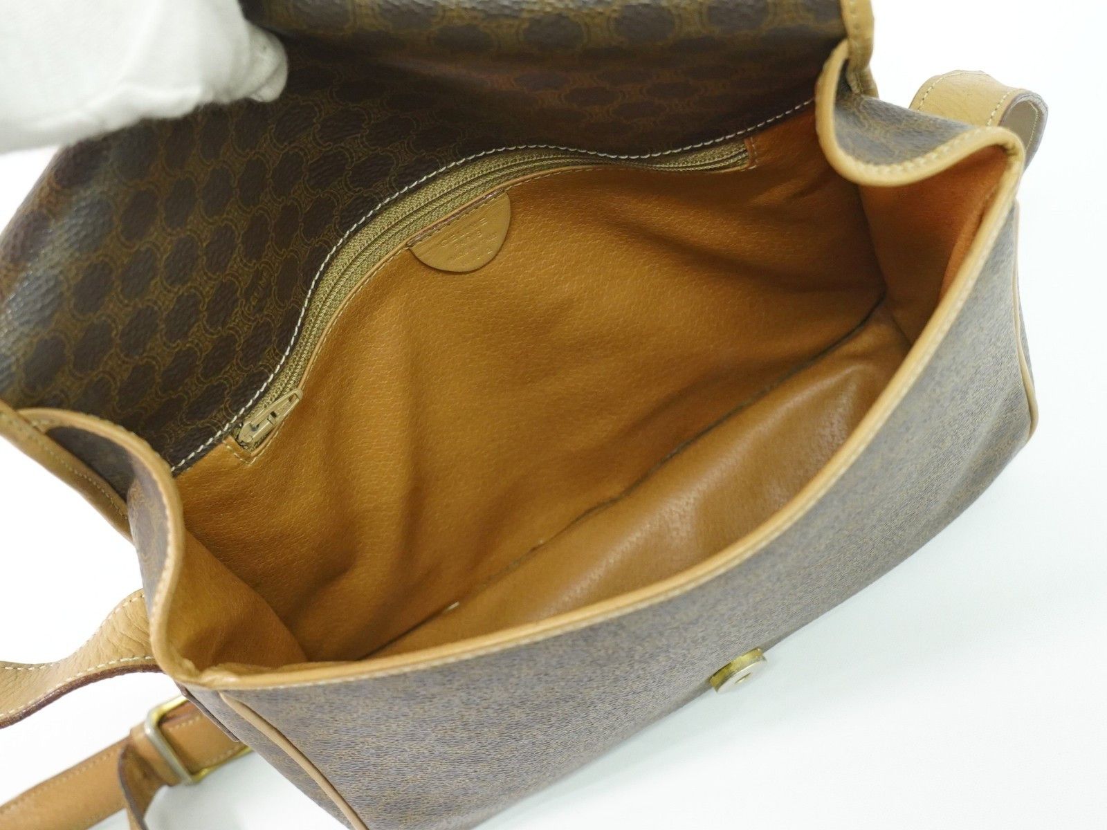 Celine Celine Vintage Macadam Canvas and Leather Size ONE SIZE - 3 Thumbnail