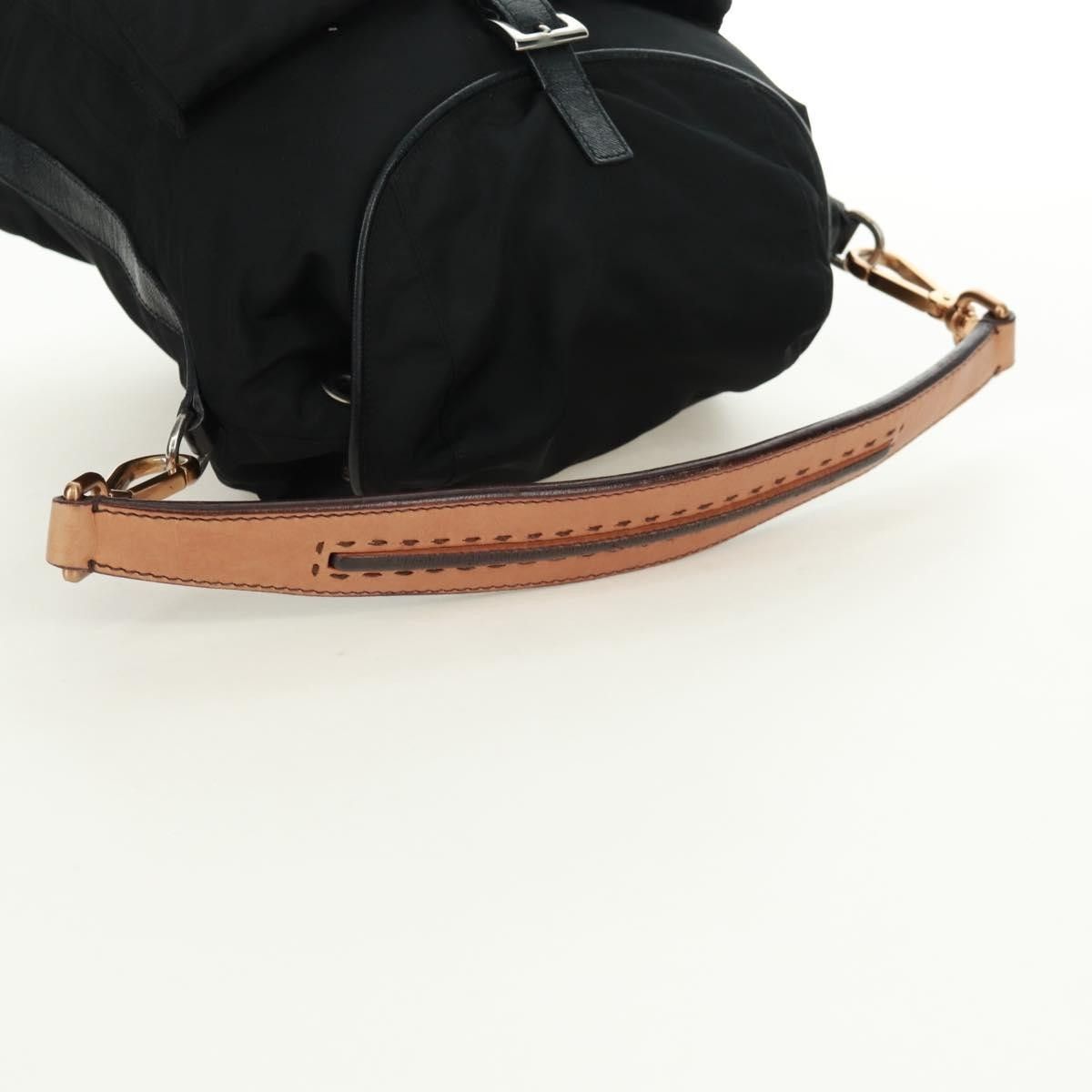Prada Prada Double Pocket Drawstring Shoulder Bag Tessuto Size ONE SIZE - 8 Thumbnail