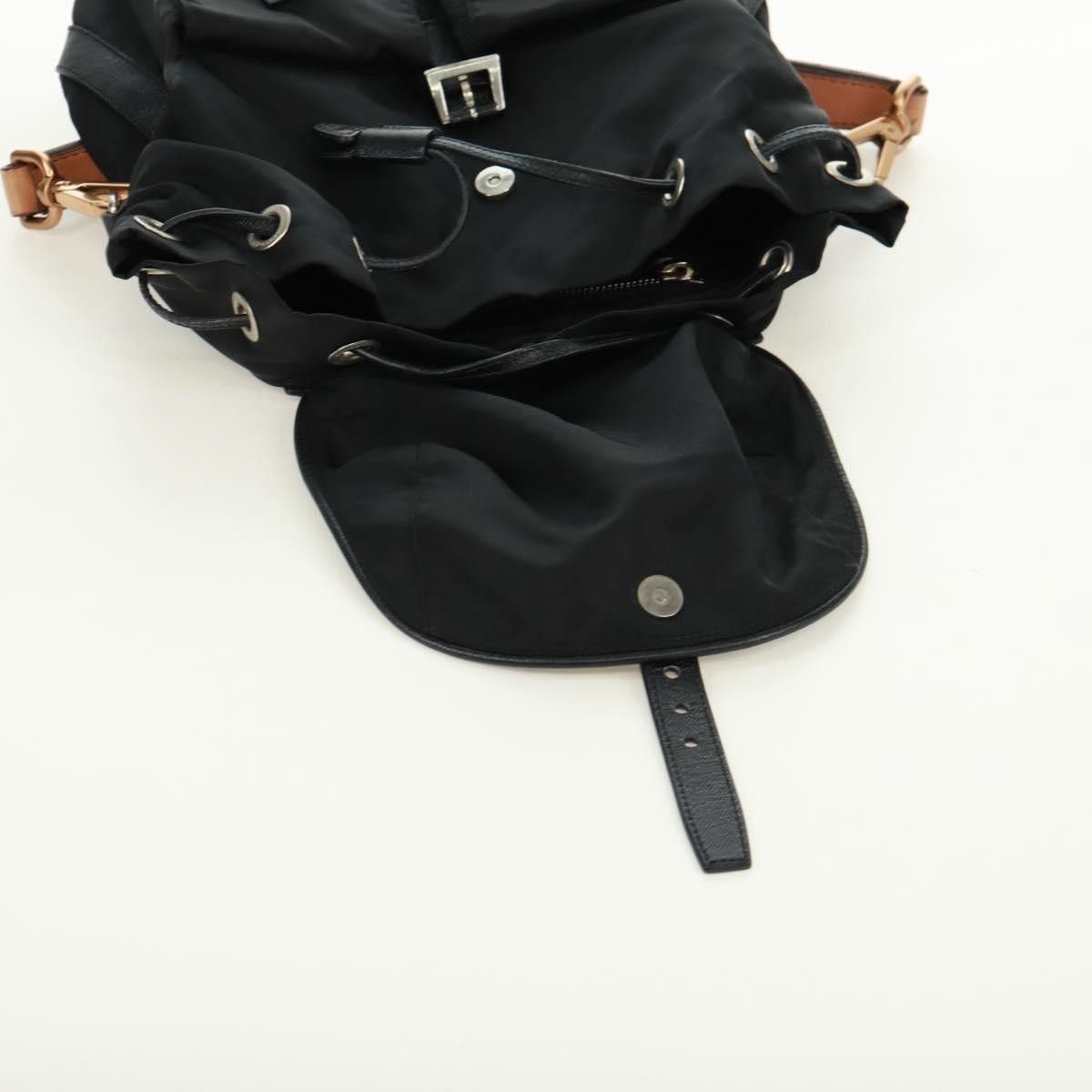 Prada Prada Double Pocket Drawstring Shoulder Bag Tessuto Size ONE SIZE - 24 Thumbnail