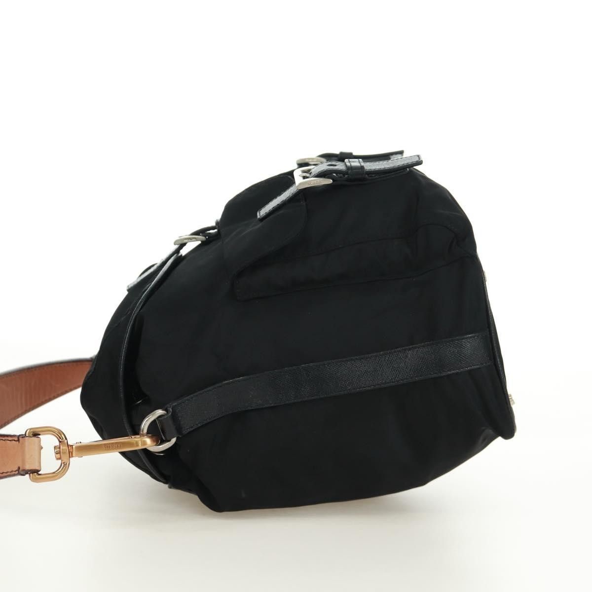 Prada Prada Double Pocket Drawstring Shoulder Bag Tessuto Size ONE SIZE - 3 Thumbnail