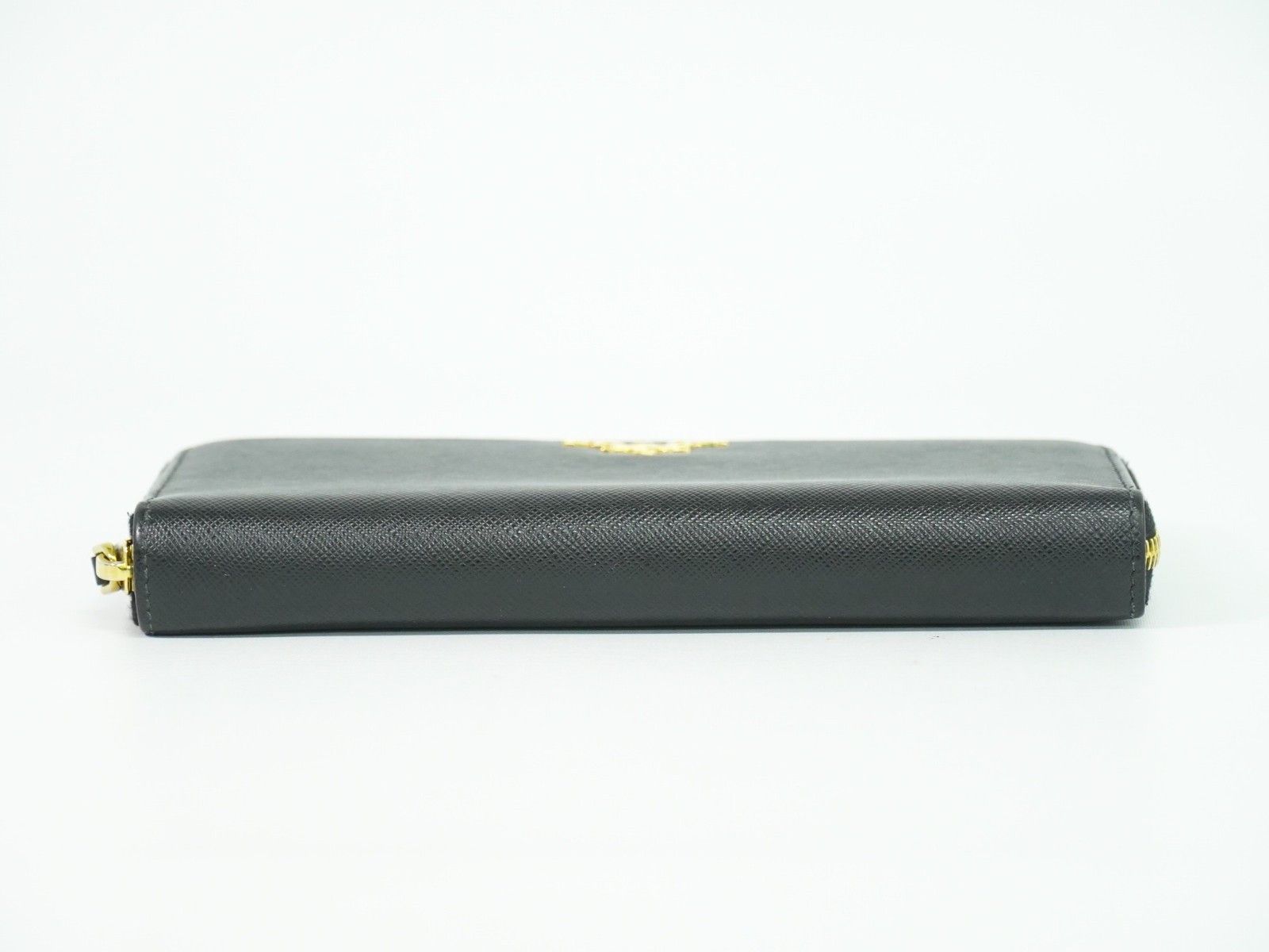 Prada Prada Zip Around Tab Wallet Saffiano Leather Size ONE SIZE - 12 Thumbnail