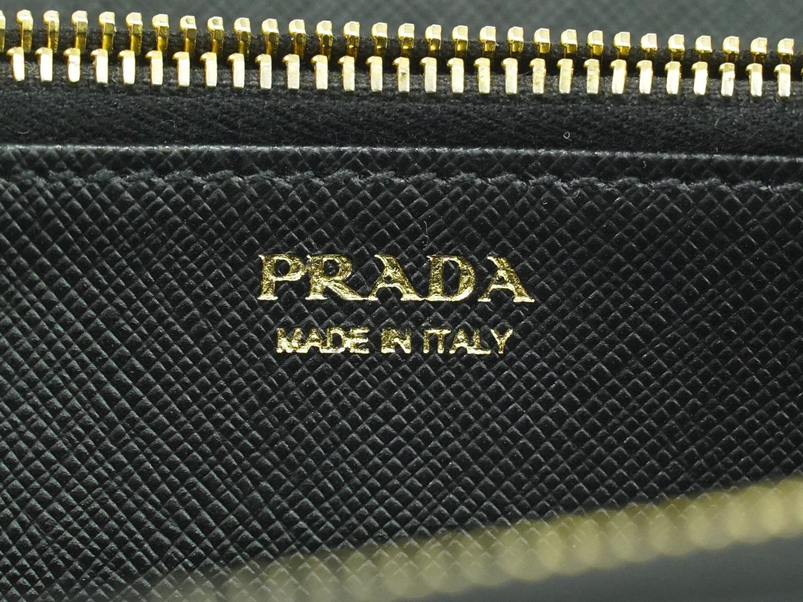 Prada Prada Zip Around Tab Wallet Saffiano Leather Size ONE SIZE - 10 Thumbnail