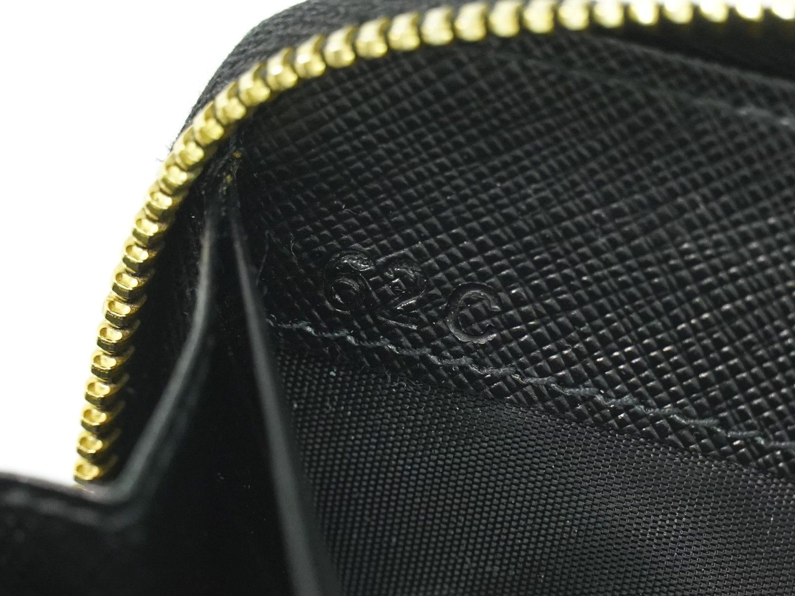 Prada Prada Zip Around Tab Wallet Saffiano Leather Size ONE SIZE - 6 Thumbnail