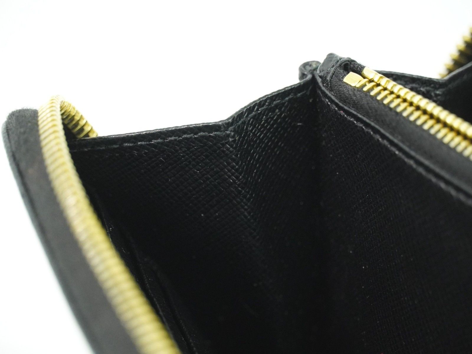 Prada Prada Zip Around Tab Wallet Saffiano Leather Size ONE SIZE - 14 Thumbnail