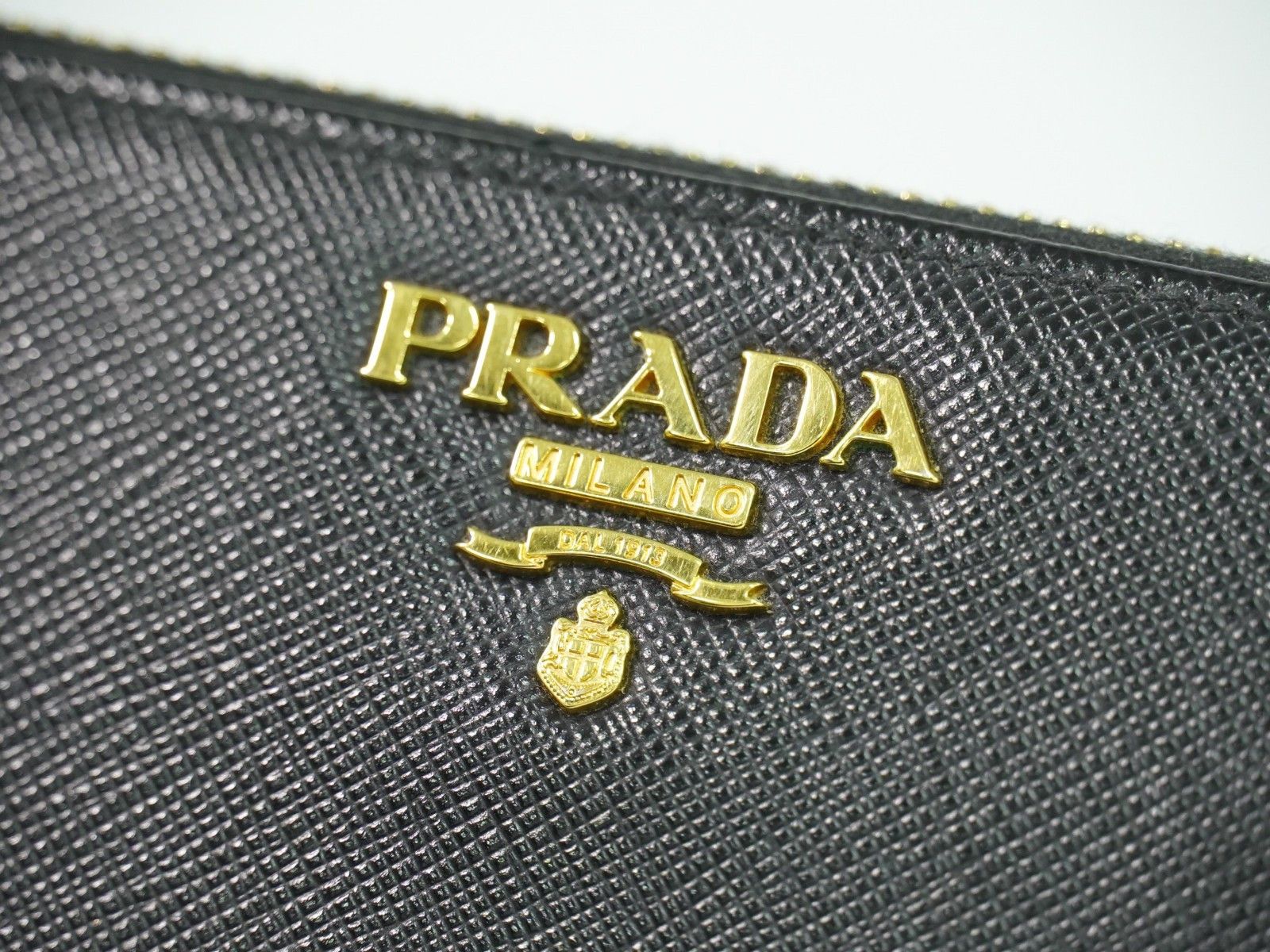 Prada Prada Zip Around Tab Wallet Saffiano Leather Size ONE SIZE - 5 Thumbnail
