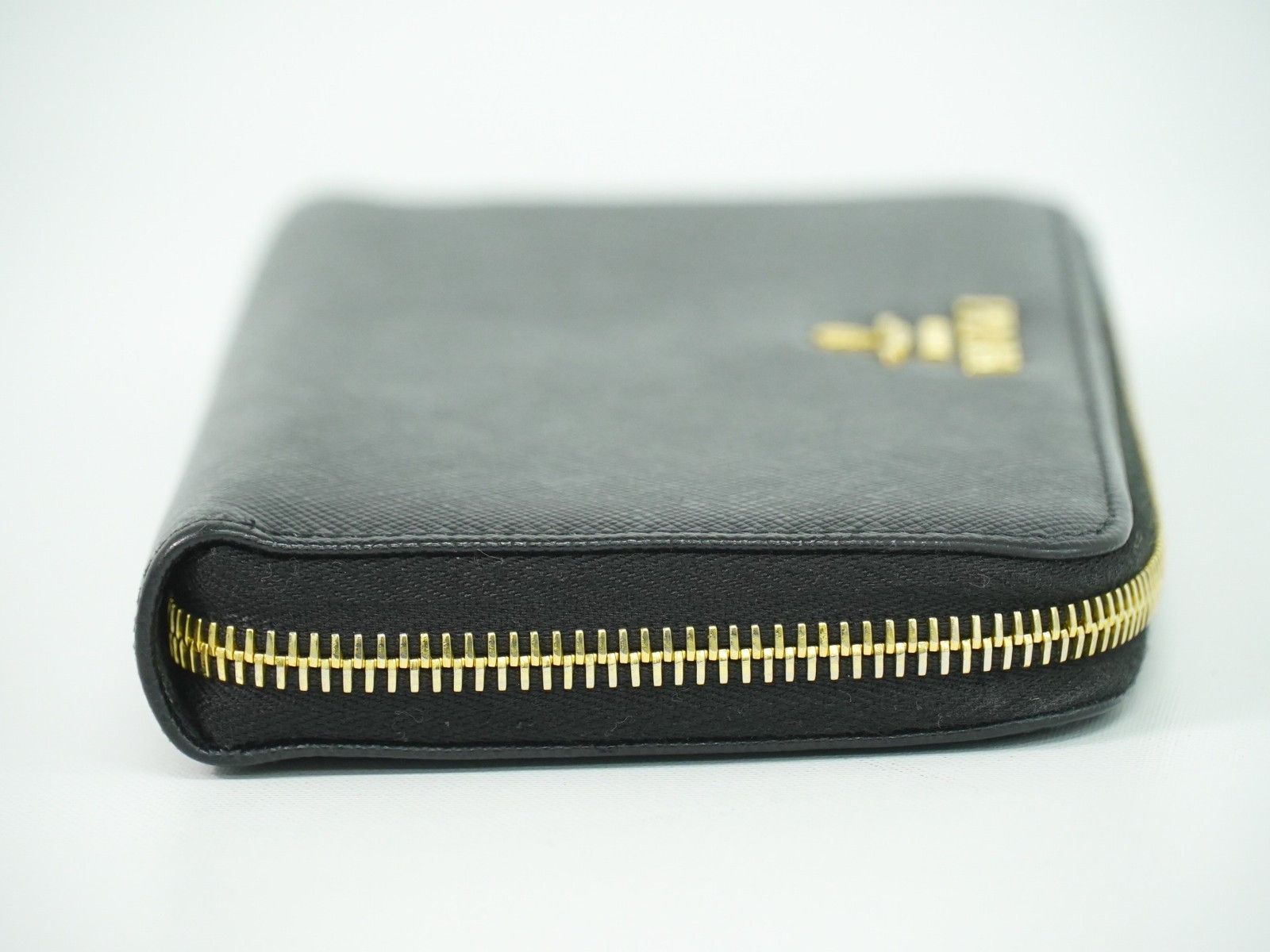 Prada Prada Zip Around Tab Wallet Saffiano Leather Size ONE SIZE - 3 Thumbnail