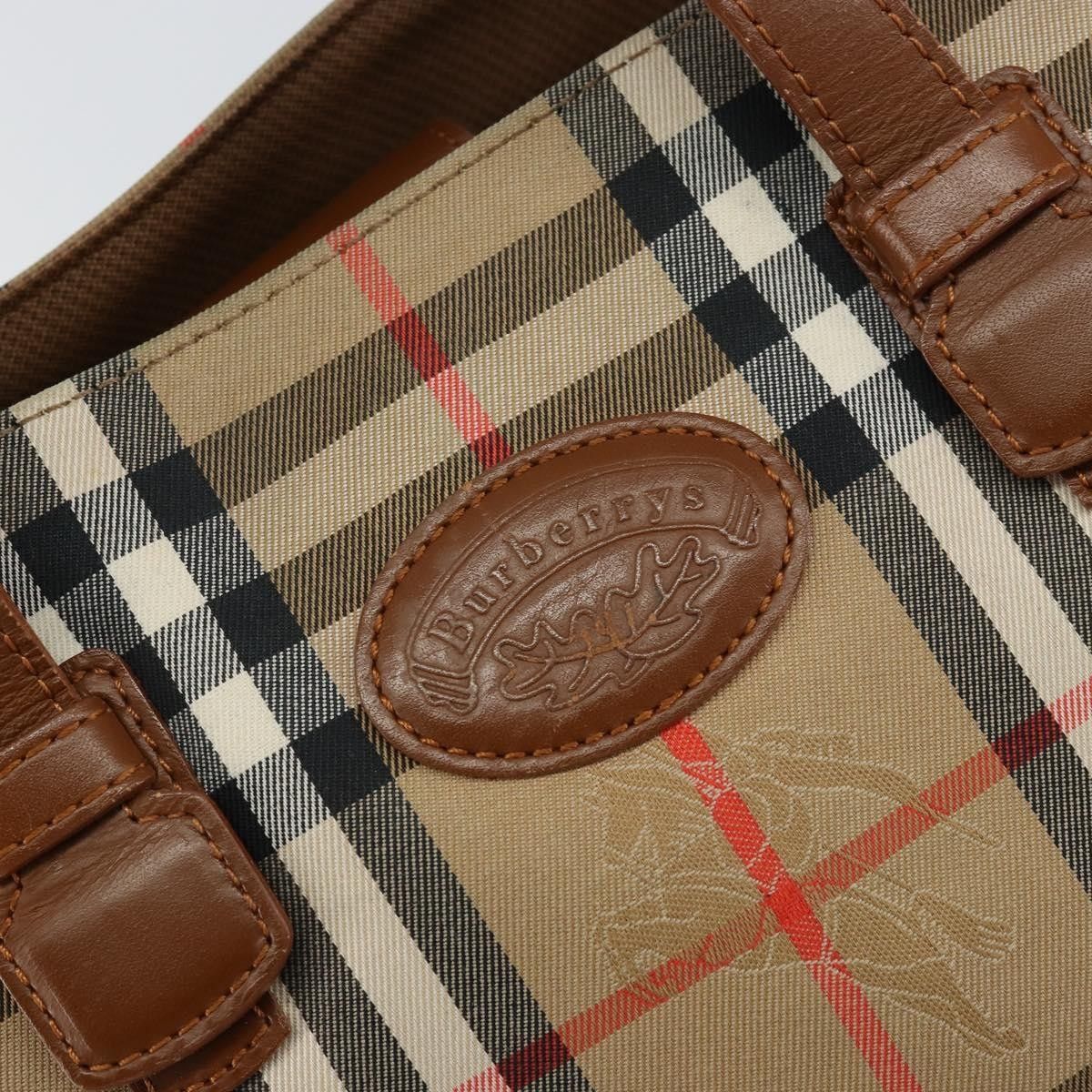 Burberry Burberry Vintage Tote Vintage Check Coated Canvas Size ONE SIZE - 6 Thumbnail