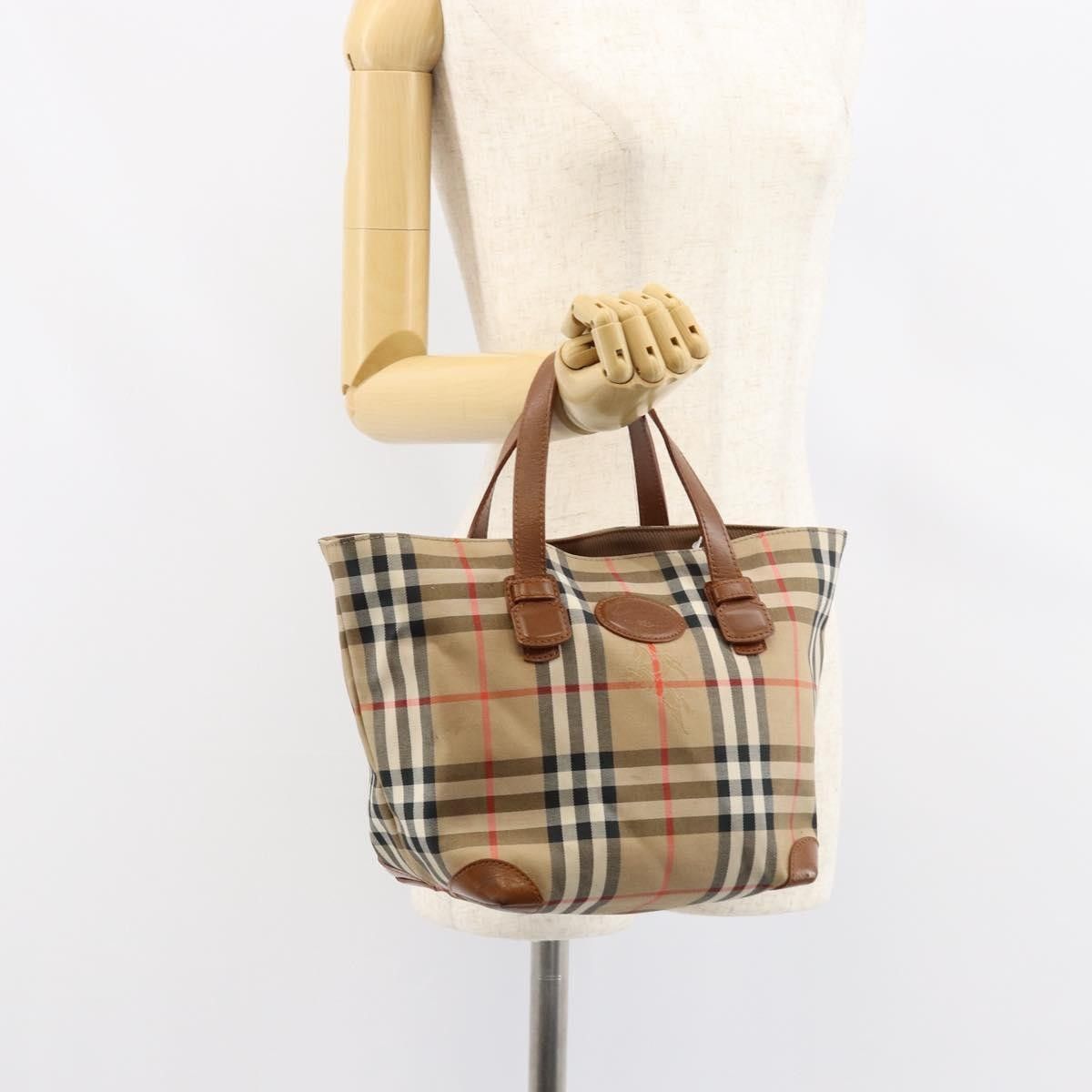 Burberry Burberry Vintage Tote Vintage Check Coated Canvas Size ONE SIZE - 13 Thumbnail