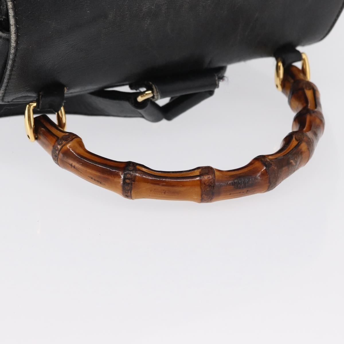 Gucci Gucci Vintage Bamboo Backpack Leather Size ONE SIZE - 17 Thumbnail