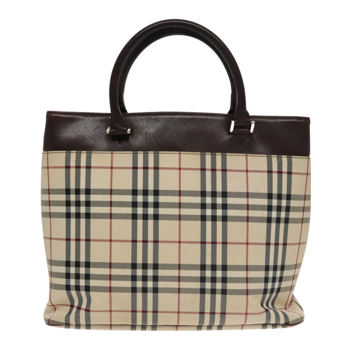Burberry Burberry Nova Check Tote Canvas and Leather Size ONE SIZE - 2 Thumbnail