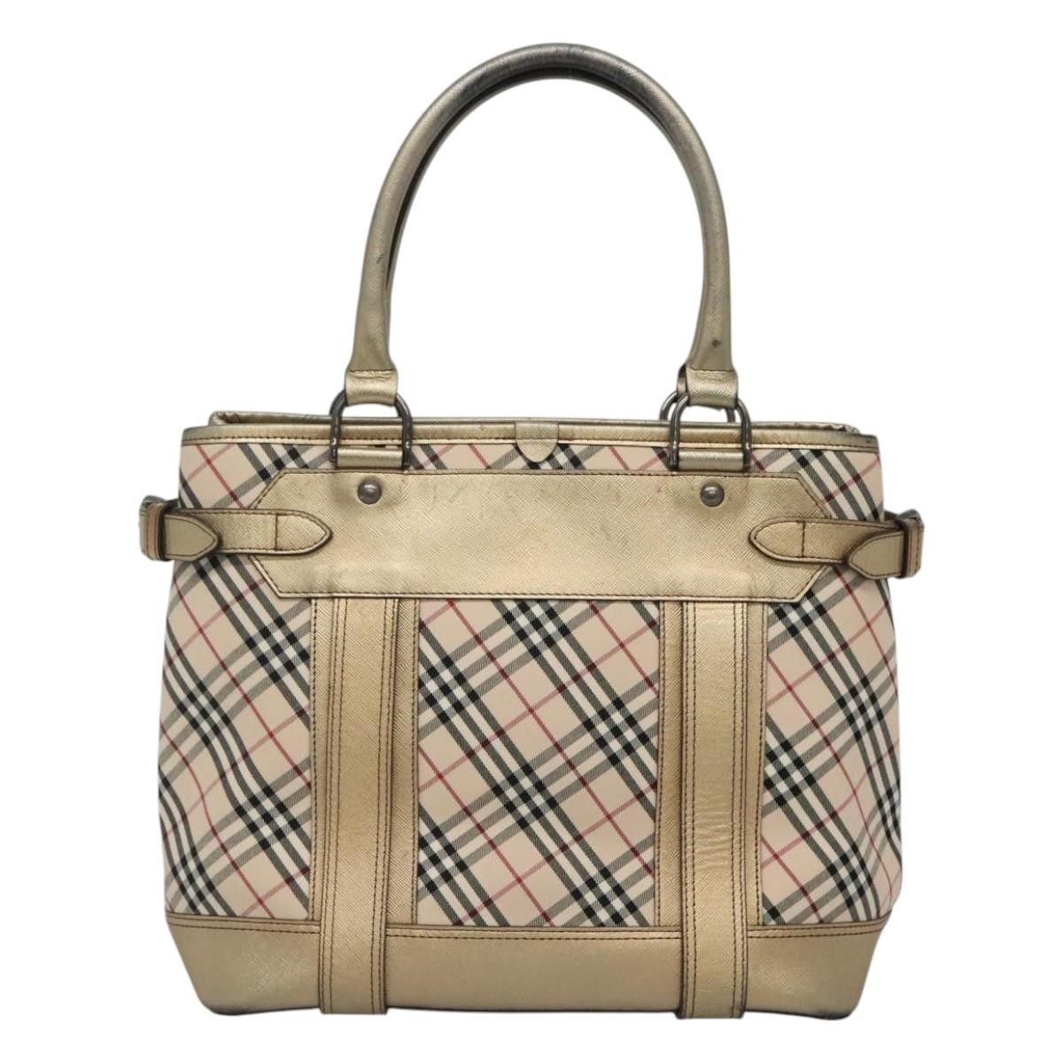 Burberry Burberry Nova Check Tote Canvas and Leather Size ONE SIZE - 2 Thumbnail
