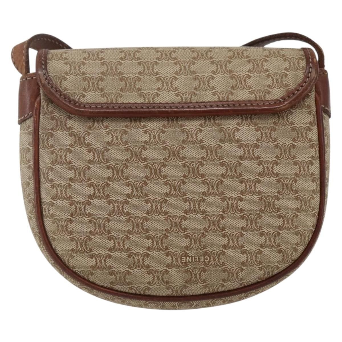Celine Celine Vintage Macadam Shoulder Bag Canvas and Leather Size ONE SIZE - 2 Thumbnail