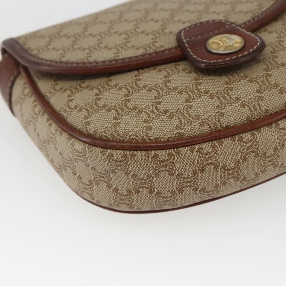 Celine Celine Vintage Macadam Shoulder Bag Canvas and Leather Size ONE SIZE - 10 Thumbnail