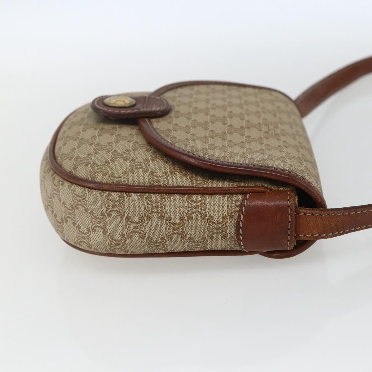 Celine Celine Vintage Macadam Shoulder Bag Canvas and Leather Size ONE SIZE - 4 Thumbnail