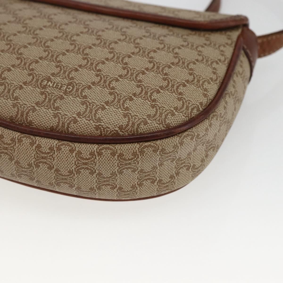 Celine Celine Vintage Macadam Shoulder Bag Canvas and Leather Size ONE SIZE - 11 Thumbnail