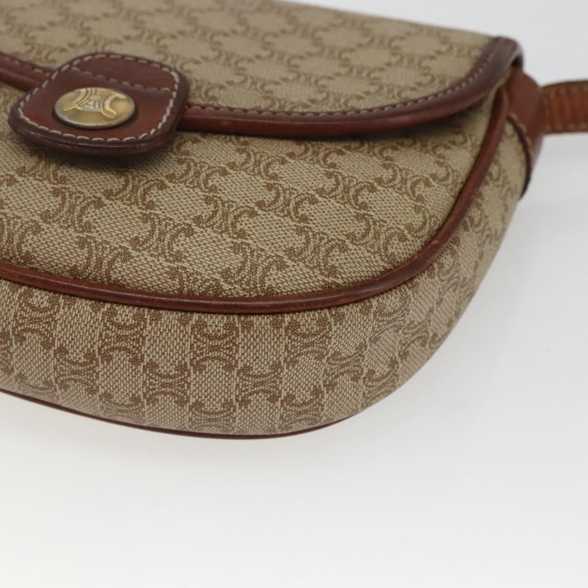 Celine Celine Vintage Macadam Shoulder Bag Canvas and Leather Size ONE SIZE - 9 Thumbnail