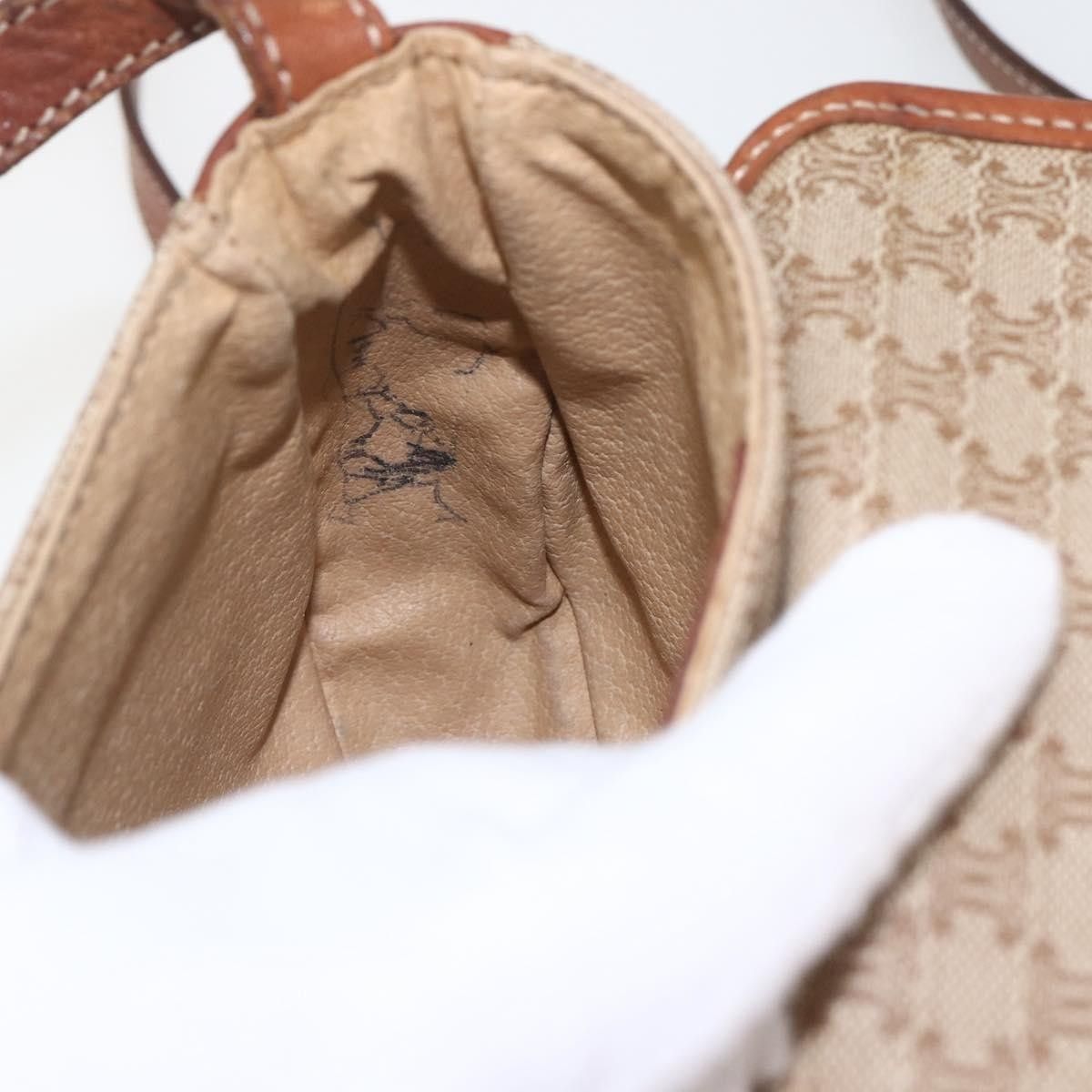 Celine Celine Vintage Macadam Shoulder Bag Canvas and Leather Size ONE SIZE - 19 Thumbnail