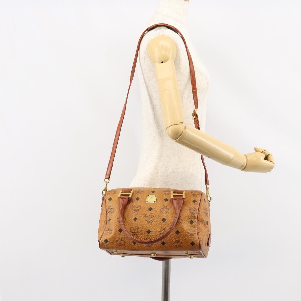 MCM MCM Visetos Handbag Canvas and Leather Size ONE SIZE - 12 Thumbnail