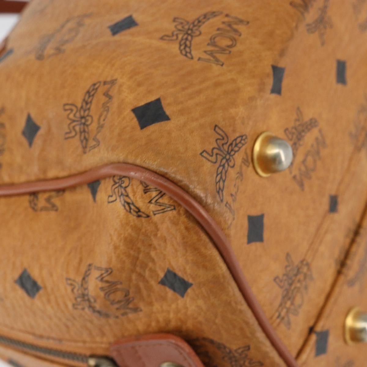 MCM MCM Visetos Handbag Canvas and Leather Size ONE SIZE - 9 Thumbnail