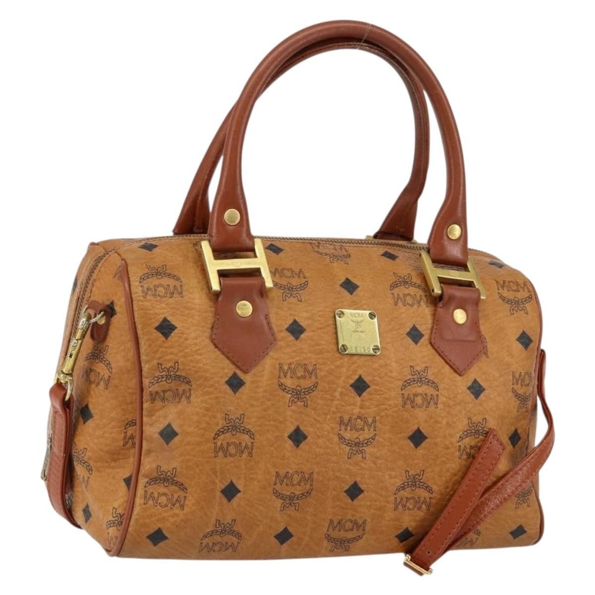 MCM MCM Visetos Handbag Canvas and Leather Size ONE SIZE - 18 Thumbnail