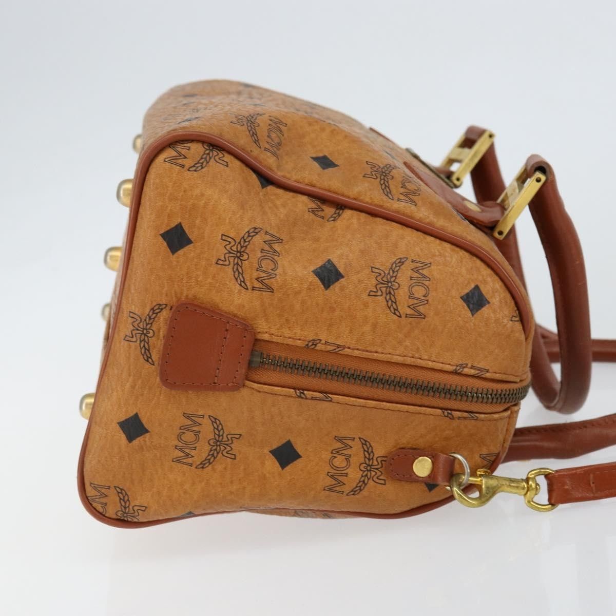 MCM MCM Visetos Handbag Canvas and Leather Size ONE SIZE - 3 Thumbnail