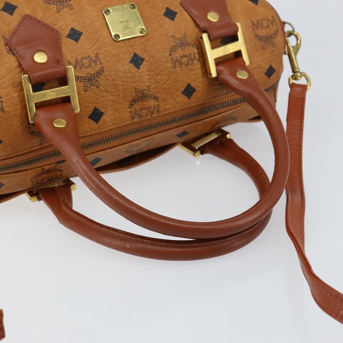 MCM MCM Visetos Handbag Canvas and Leather Size ONE SIZE - 7 Thumbnail