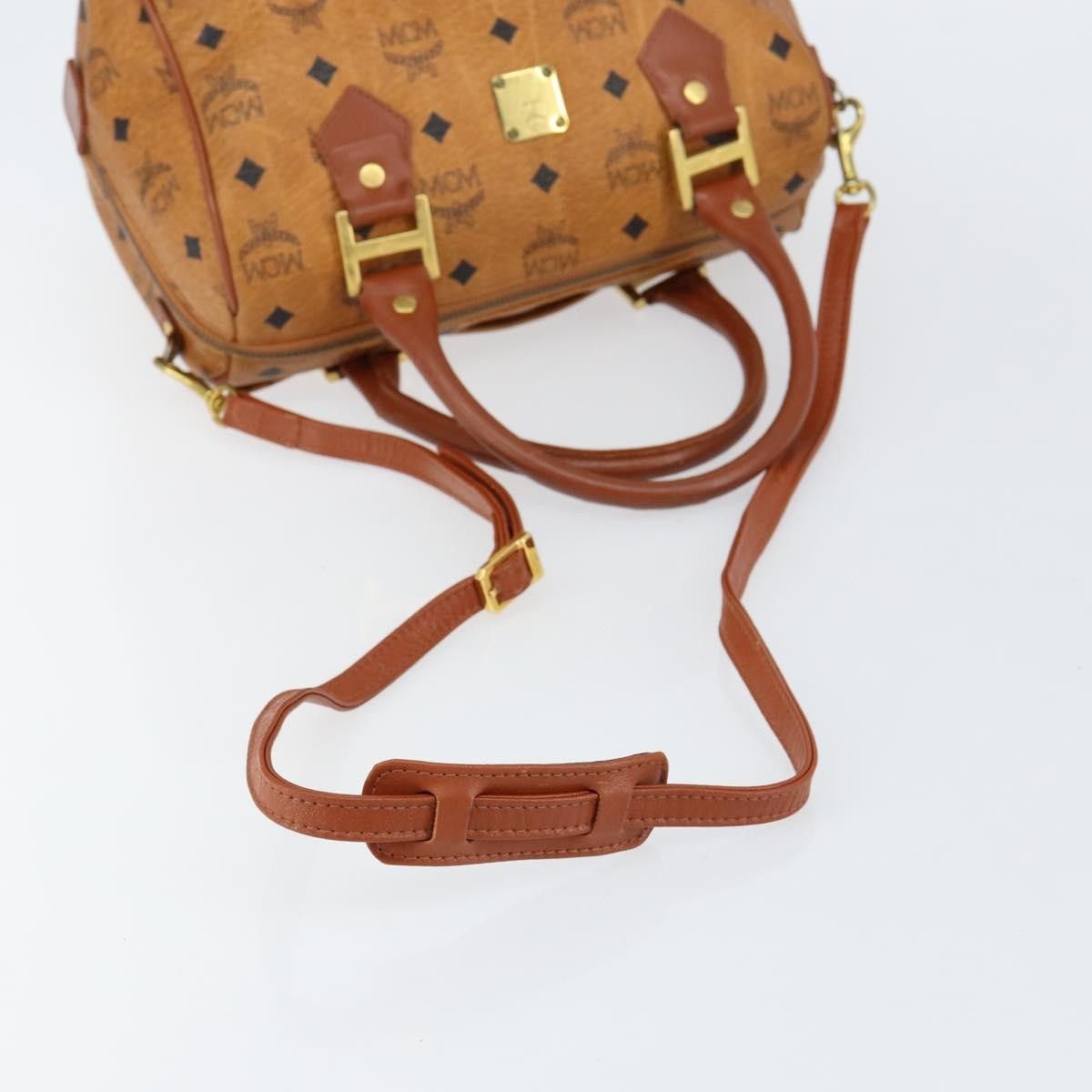 MCM MCM Visetos Handbag Canvas and Leather Size ONE SIZE - 15 Thumbnail