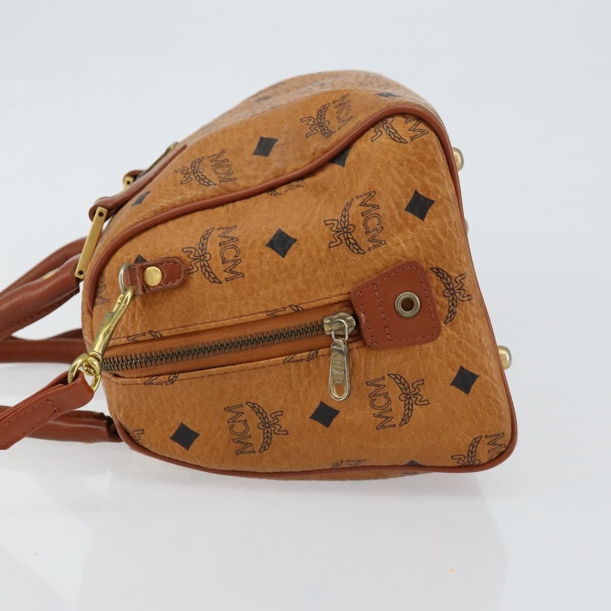 MCM MCM Visetos Handbag Canvas and Leather Size ONE SIZE - 4 Thumbnail