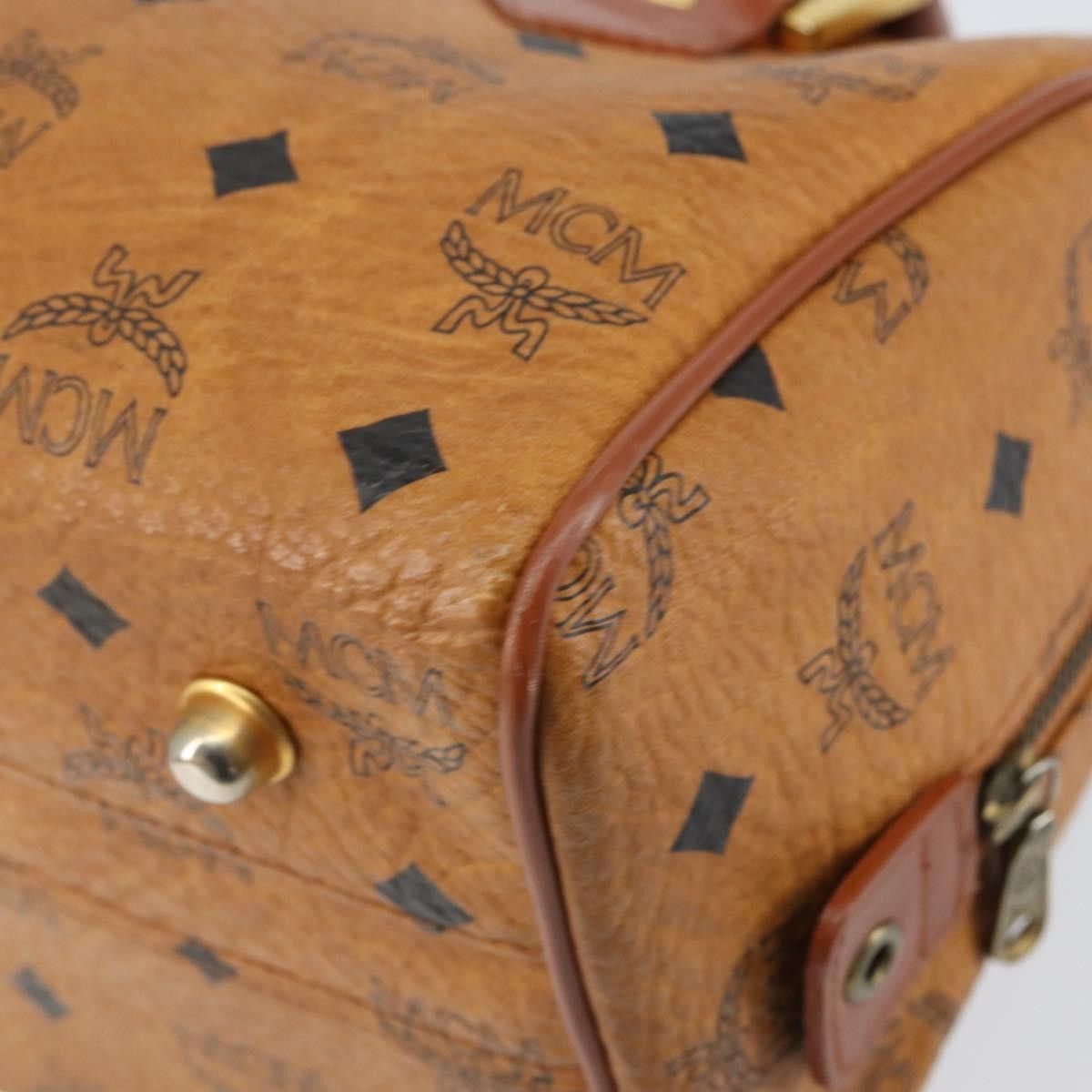 MCM MCM Visetos Handbag Canvas and Leather Size ONE SIZE - 10 Thumbnail