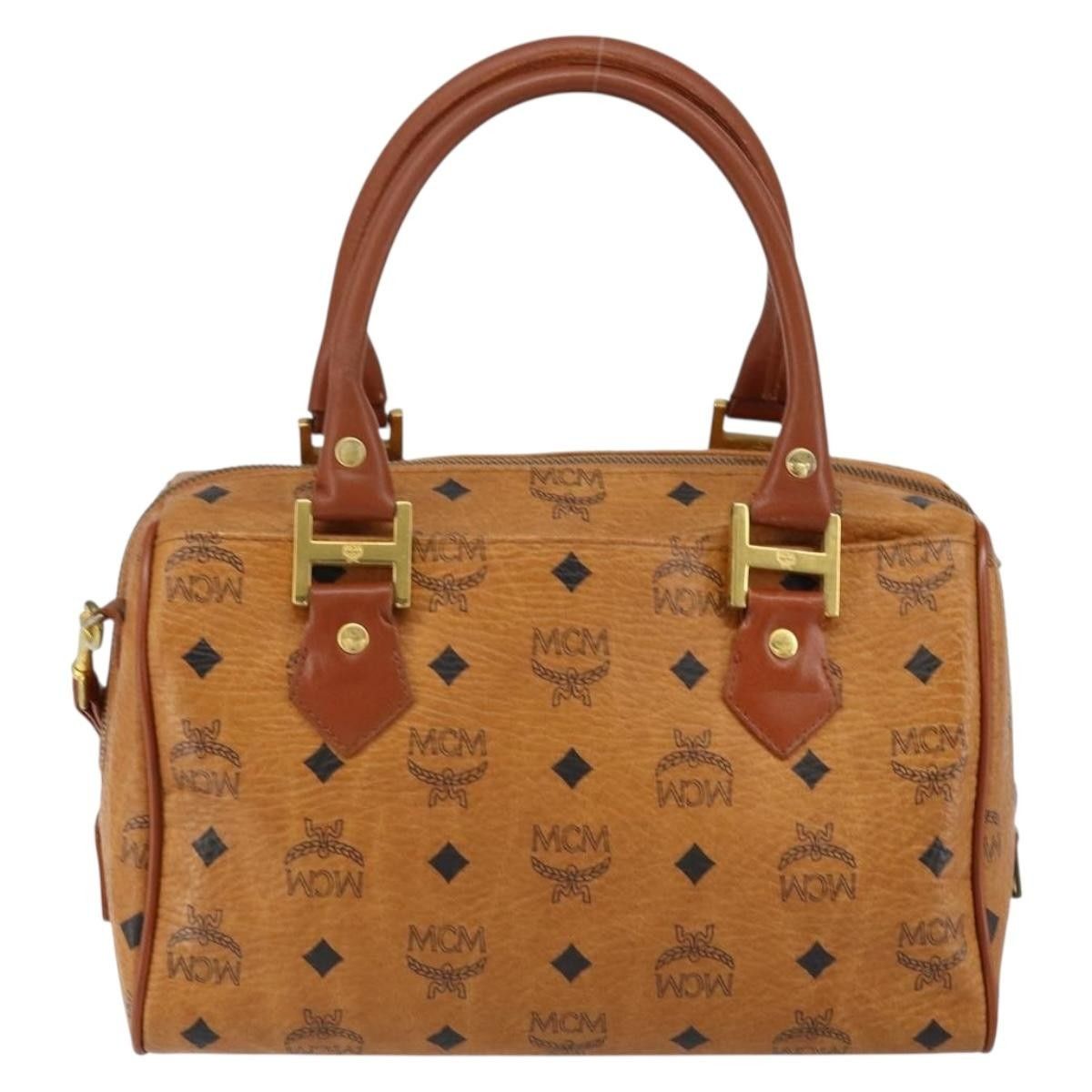 MCM MCM Visetos Handbag Canvas and Leather Size ONE SIZE - 2 Thumbnail