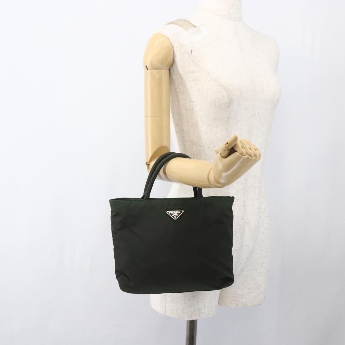 Prada Prada Vintage Zip Handbag Tessuto Size ONE SIZE - 14 Thumbnail