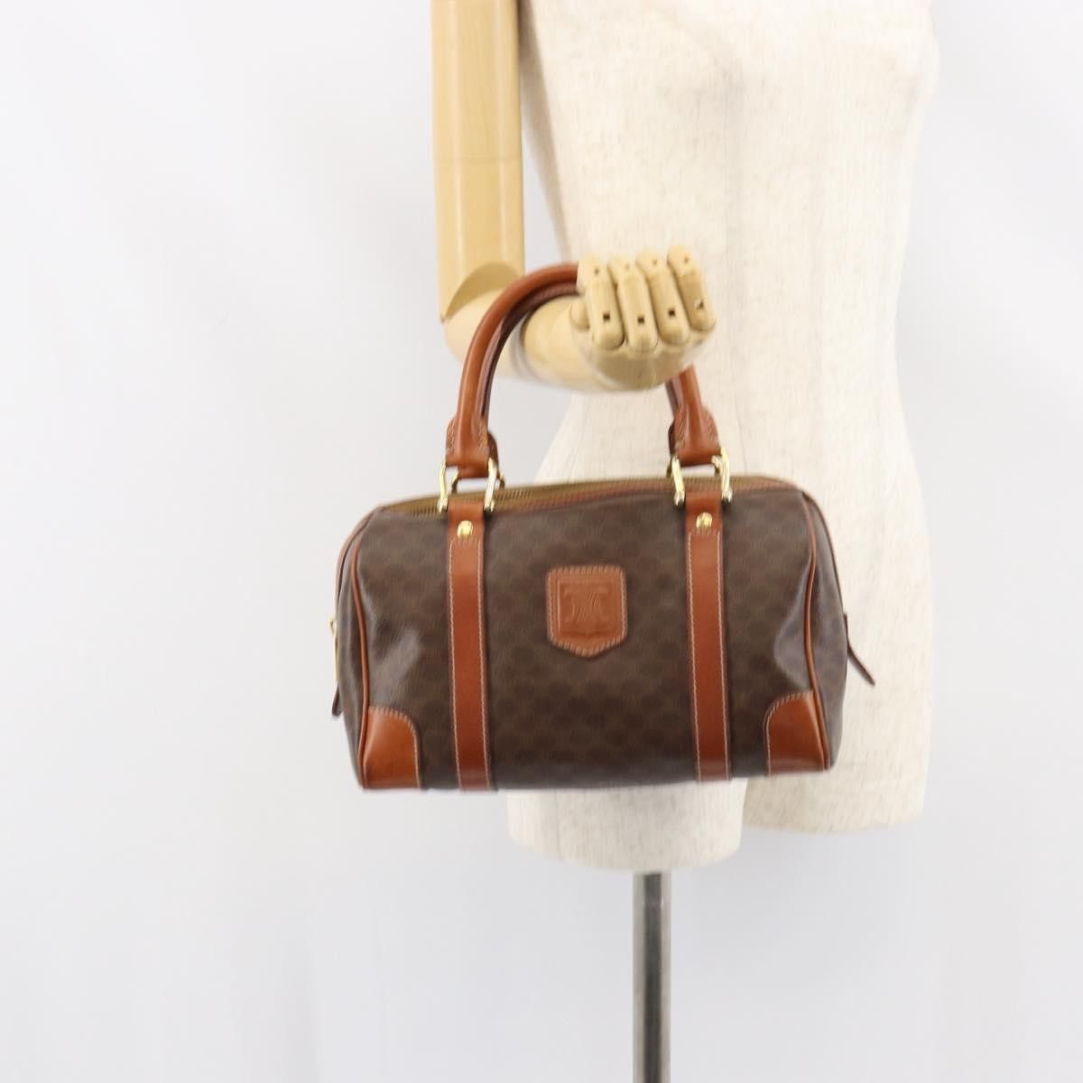 Celine Celine Vintage Macadam Handbag Canvas and Leather Size ONE SIZE - 12 Thumbnail