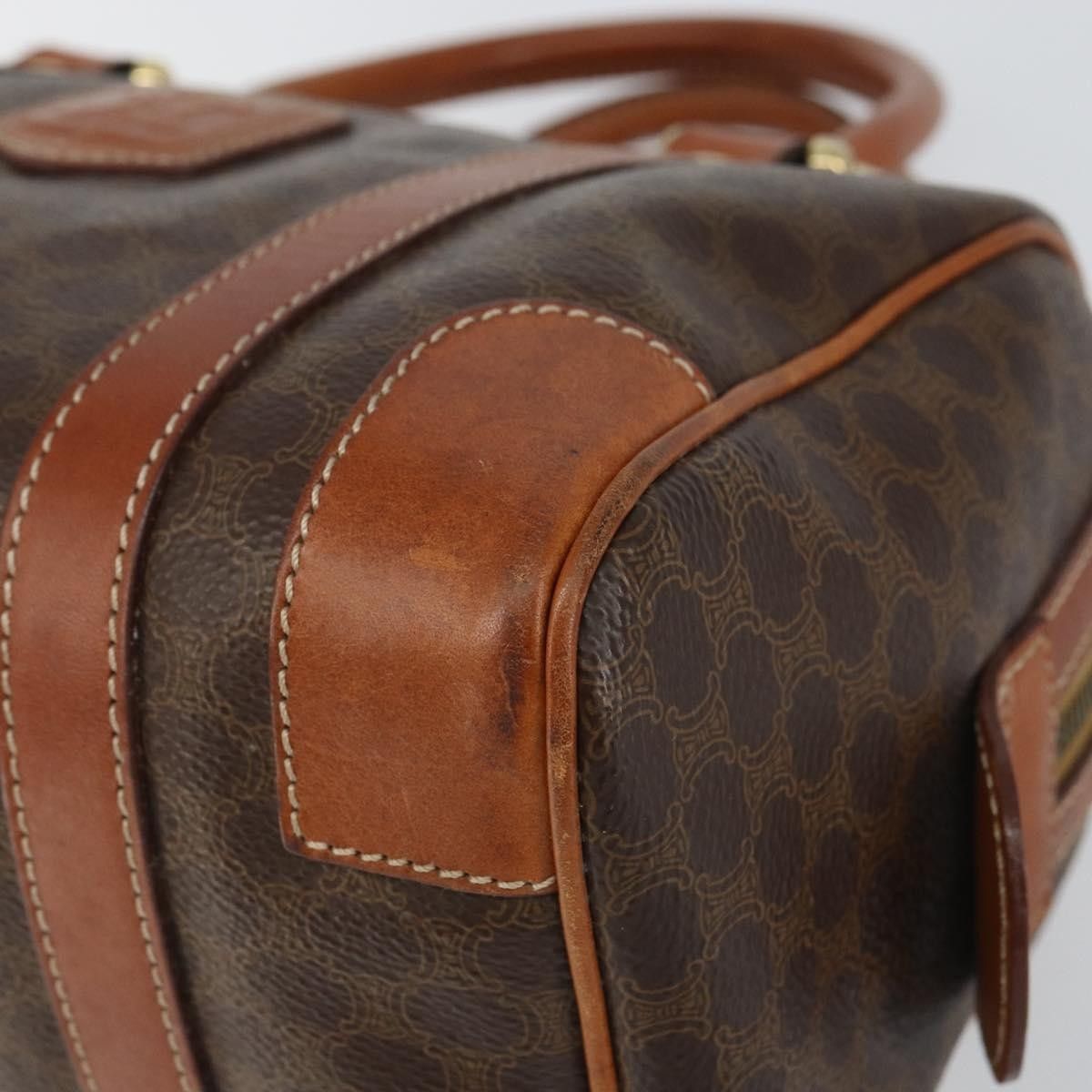 Celine Celine Vintage Macadam Handbag Canvas and Leather Size ONE SIZE - 8 Thumbnail