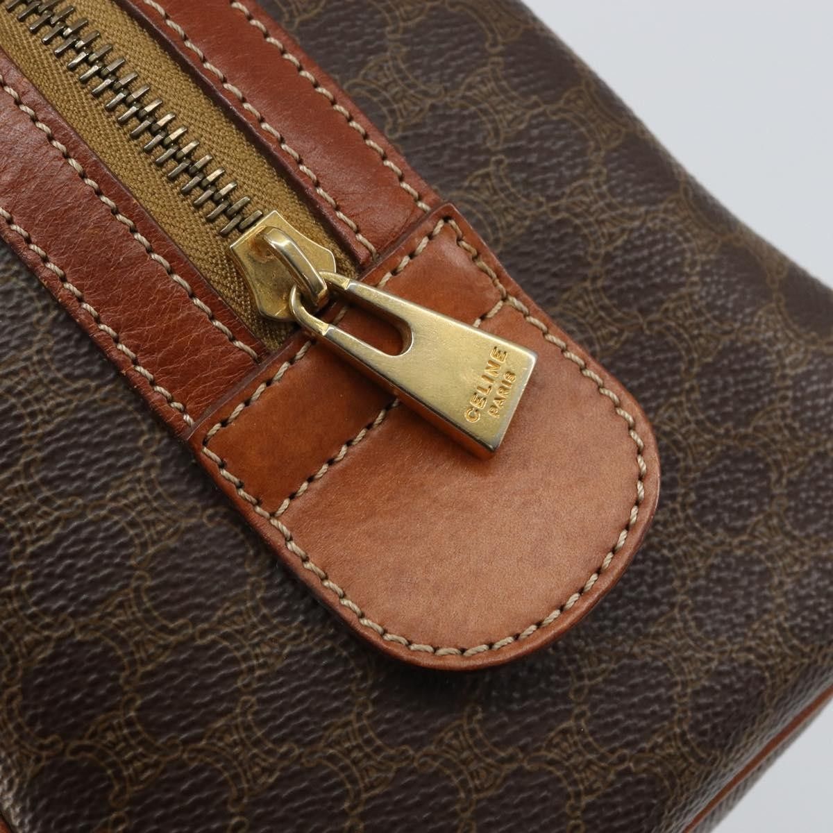 Celine Celine Vintage Macadam Handbag Canvas and Leather Size ONE SIZE - 16 Thumbnail