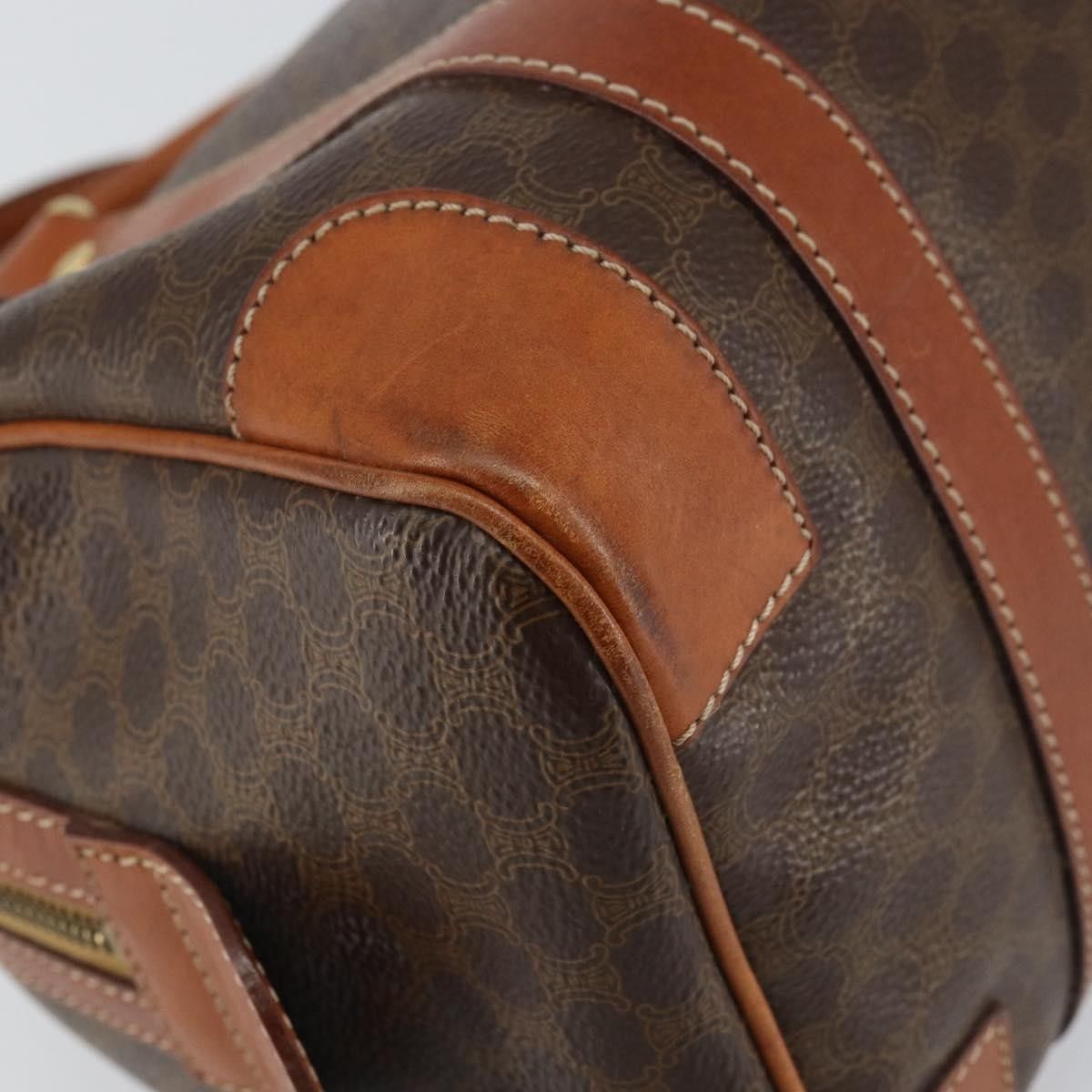 Celine Celine Vintage Macadam Handbag Canvas and Leather Size ONE SIZE - 11 Thumbnail