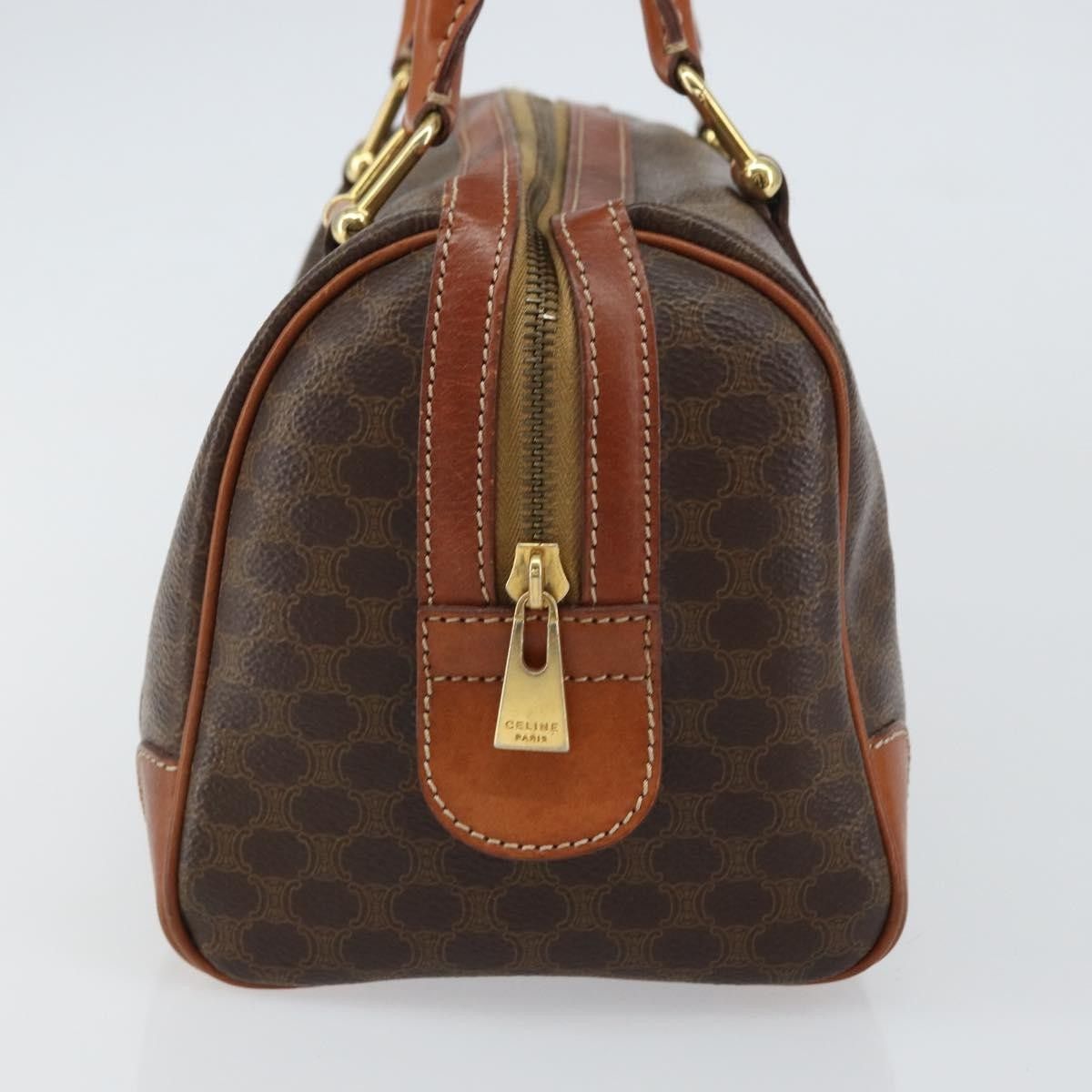 Celine Celine Vintage Macadam Handbag Canvas and Leather Size ONE SIZE - 3 Thumbnail