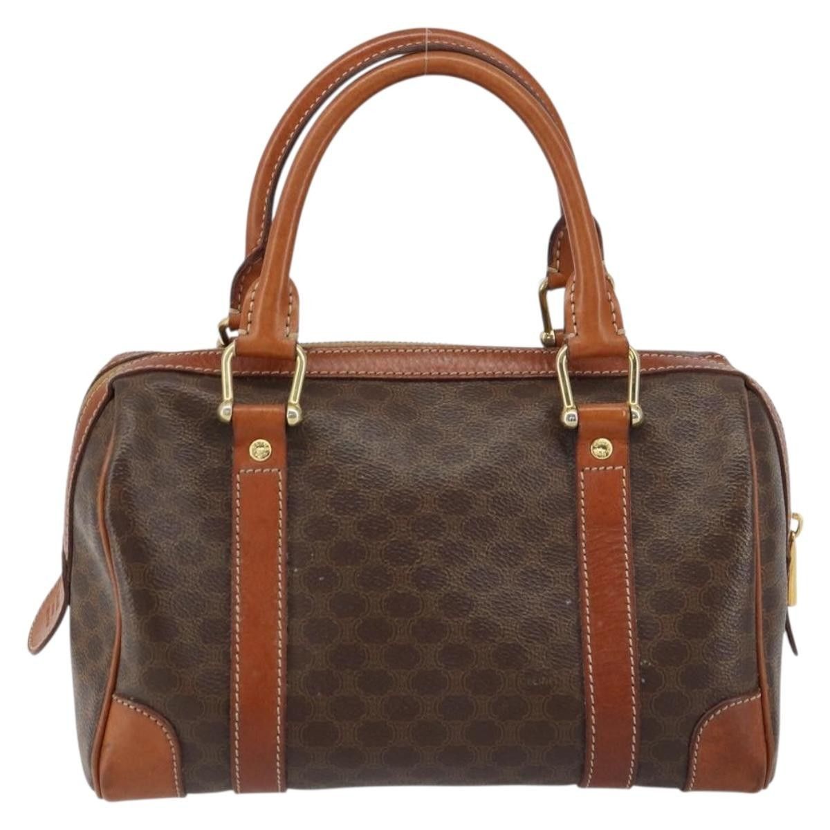Celine Celine Vintage Macadam Handbag Canvas and Leather Size ONE SIZE - 2 Thumbnail