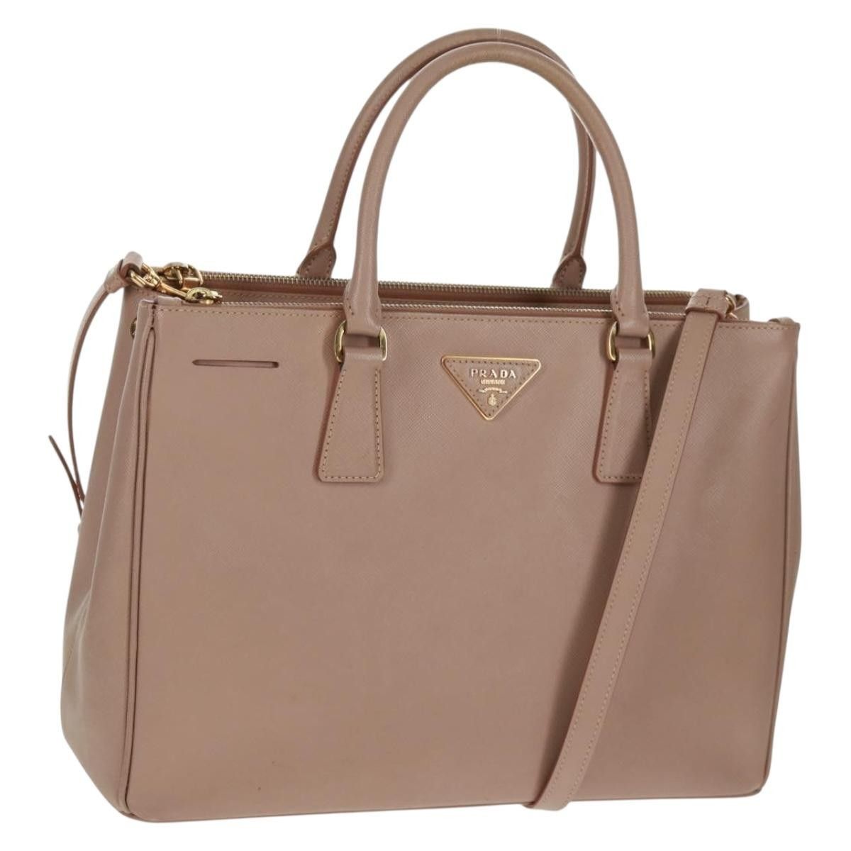 Prada Prada Double Zip Lux Tote Saffiano Leather Size ONE SIZE - 18 Thumbnail