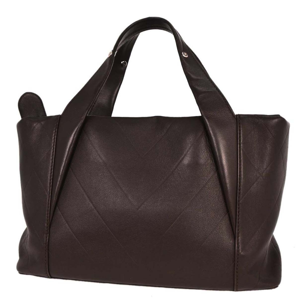 Chanel Chanel All Day Long Tote Chevron Leather Size ONE SIZE - 2 Thumbnail