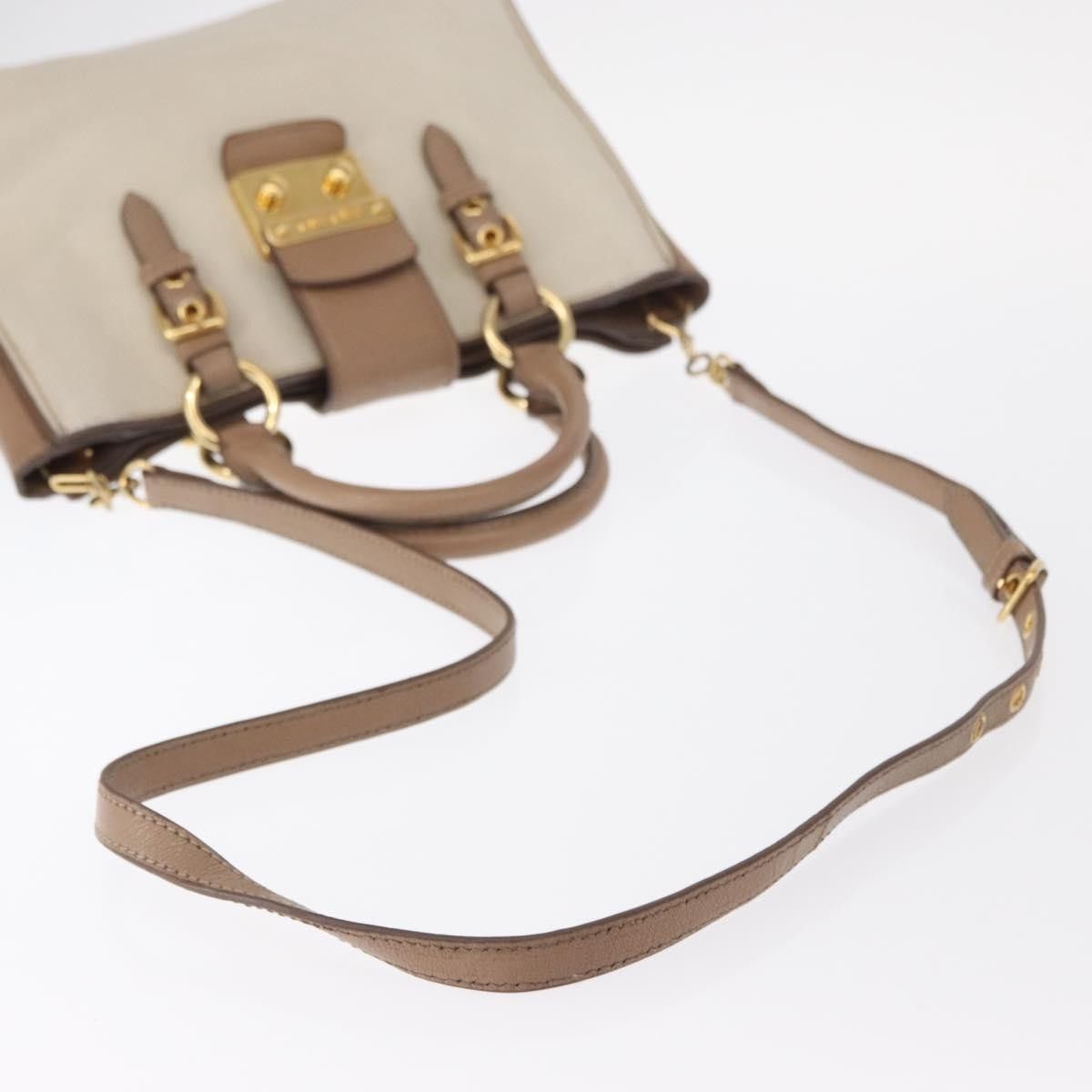 Miu Miu Miu Miu Madras Convertible Lock Tote Leather Size ONE SIZE - 16 Thumbnail