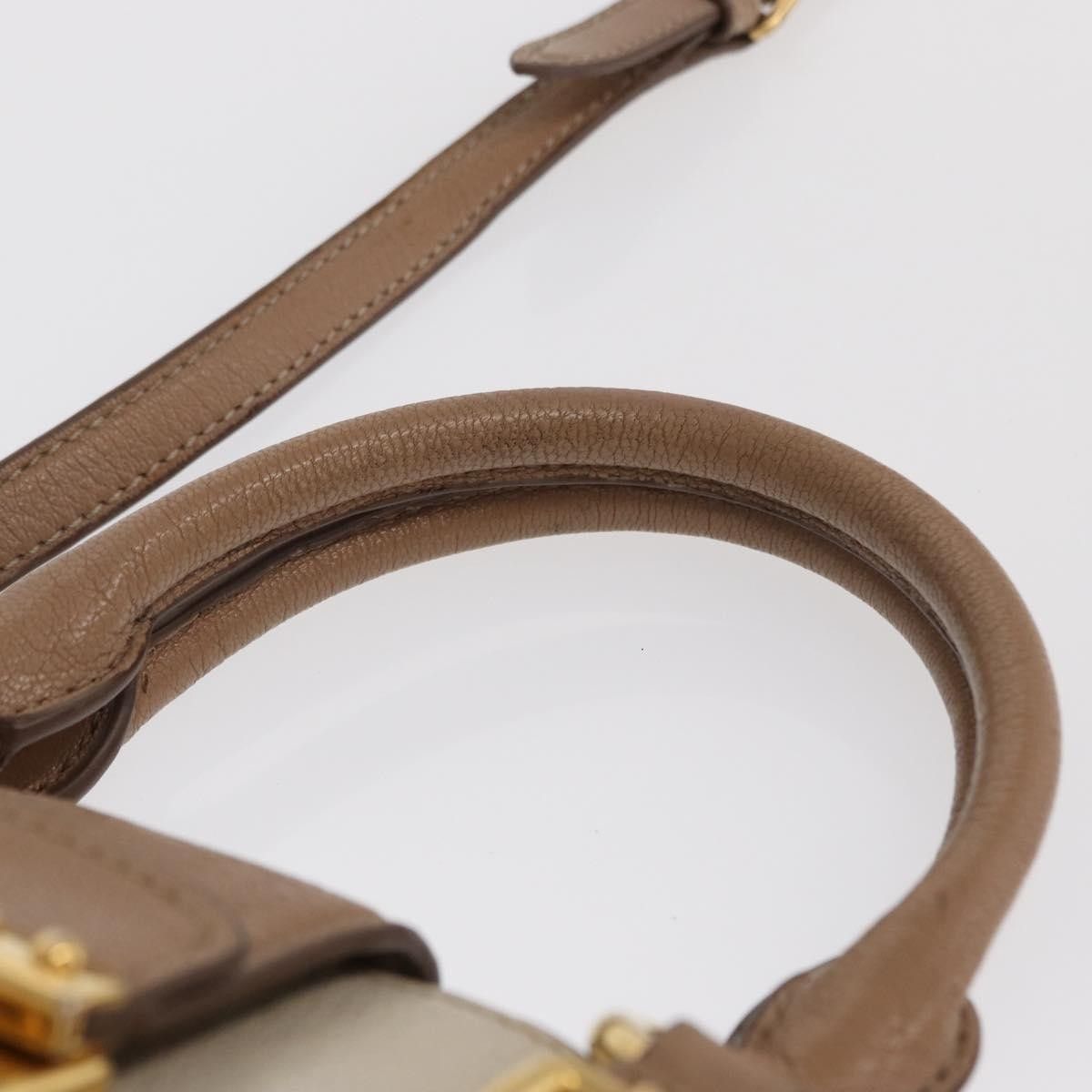 Miu Miu Miu Miu Madras Convertible Lock Tote Leather Size ONE SIZE - 19 Thumbnail