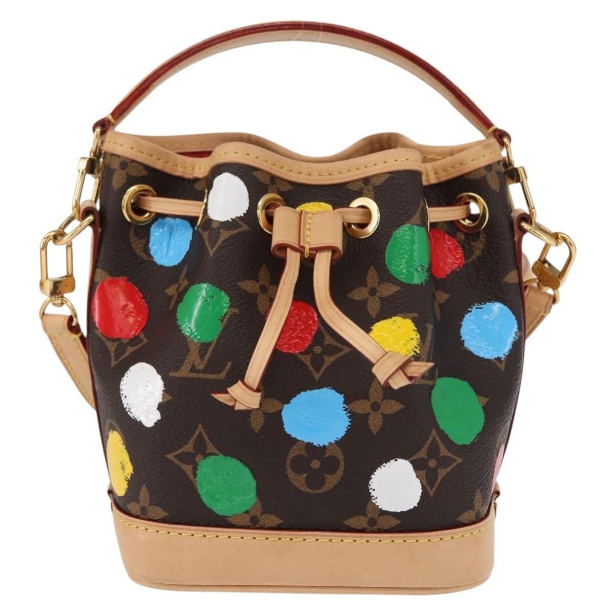 Louis Vuitton Louis Vuitton Noe Yayoi Kusama Painted Dots Monogram Canvas Size ONE SIZE - 20 Thumbnail