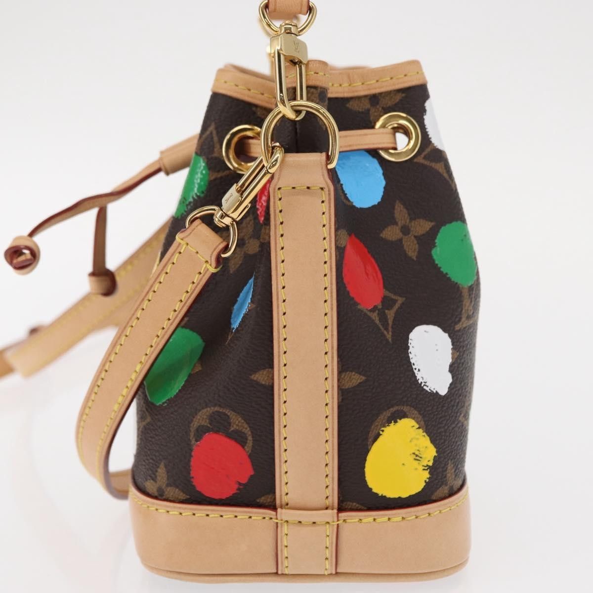 Louis Vuitton Louis Vuitton Noe Yayoi Kusama Painted Dots Monogram Canvas Size ONE SIZE - 3 Thumbnail