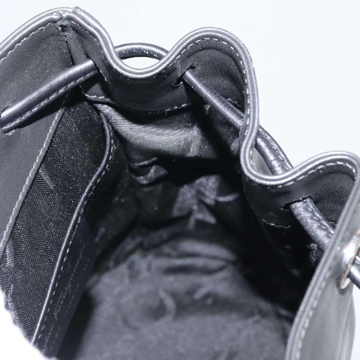 Salvatore Ferragamo Salvatore Ferragamo Gancini Flap Drawstring Leather Size ONE SIZE - 21 Thumbnail