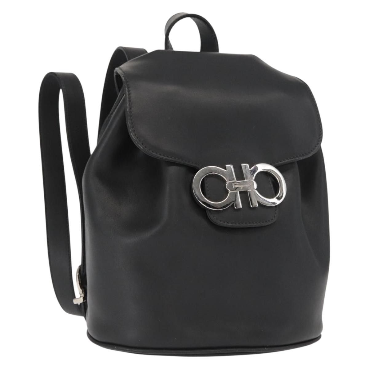 Salvatore Ferragamo Salvatore Ferragamo Gancini Flap Drawstring Leather Size ONE SIZE - 20 Thumbnail