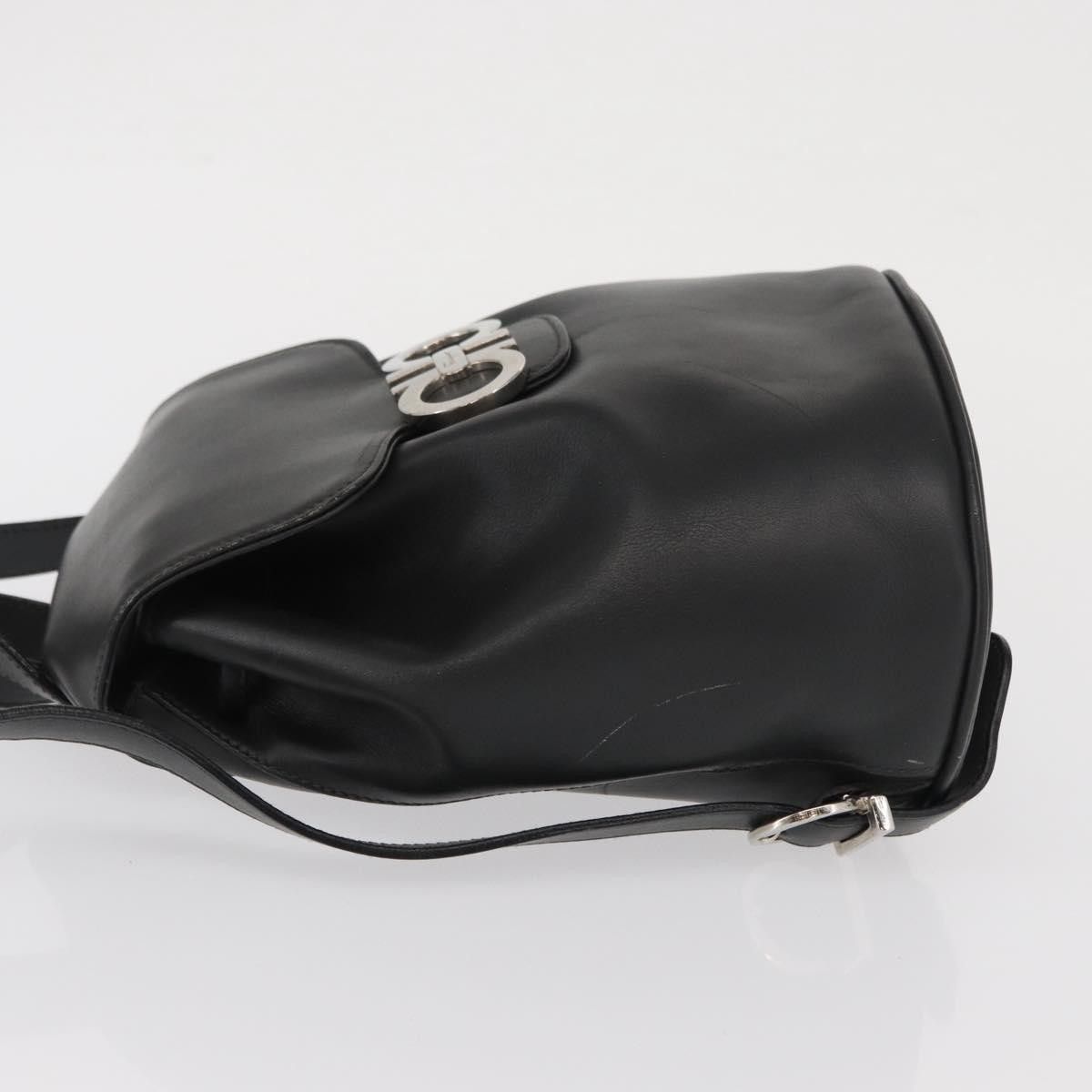 Salvatore Ferragamo Salvatore Ferragamo Gancini Flap Drawstring Leather Size ONE SIZE - 4 Thumbnail