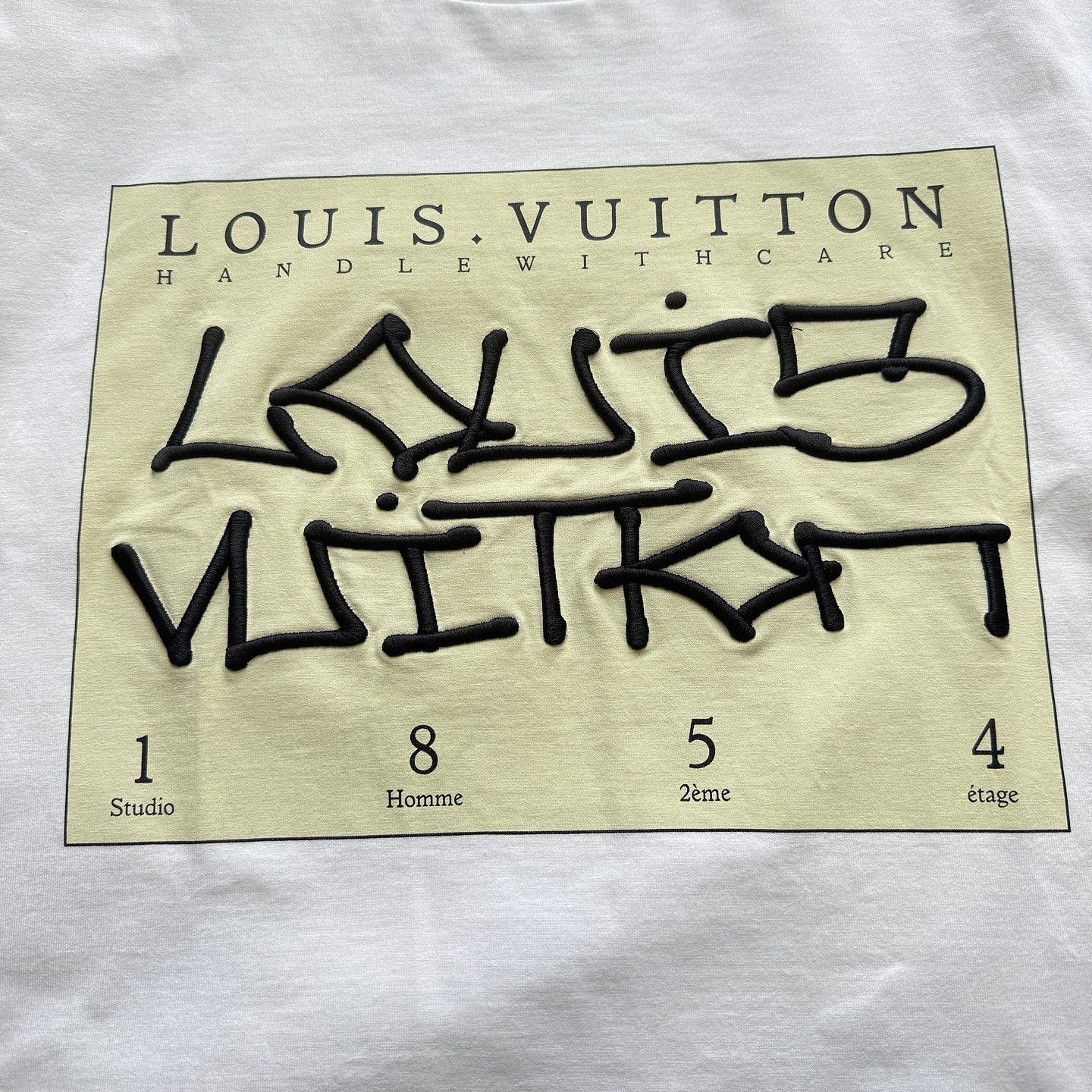 Louis Vuitton Louis Vuitton Graphic Logo T-Shirt Size L Size US L / EU 52-54 / 3 - 5 Thumbnail