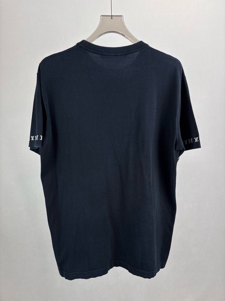 Louis Vuitton Louis Vuitton Logo Embroidered T-Shirt Size L Size US L / EU 52-54 / 3 - 2 Thumbnail