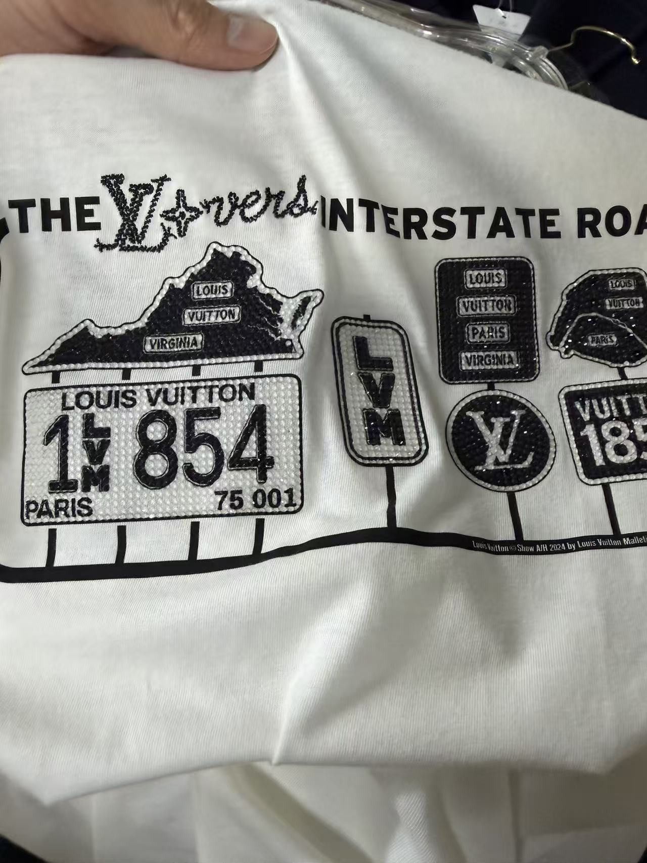 Louis Vuitton Louis Vuitton LV Lovers Interstate T-Shirt Size XL Size US XL / EU 56 / 4 - 5 Thumbnail