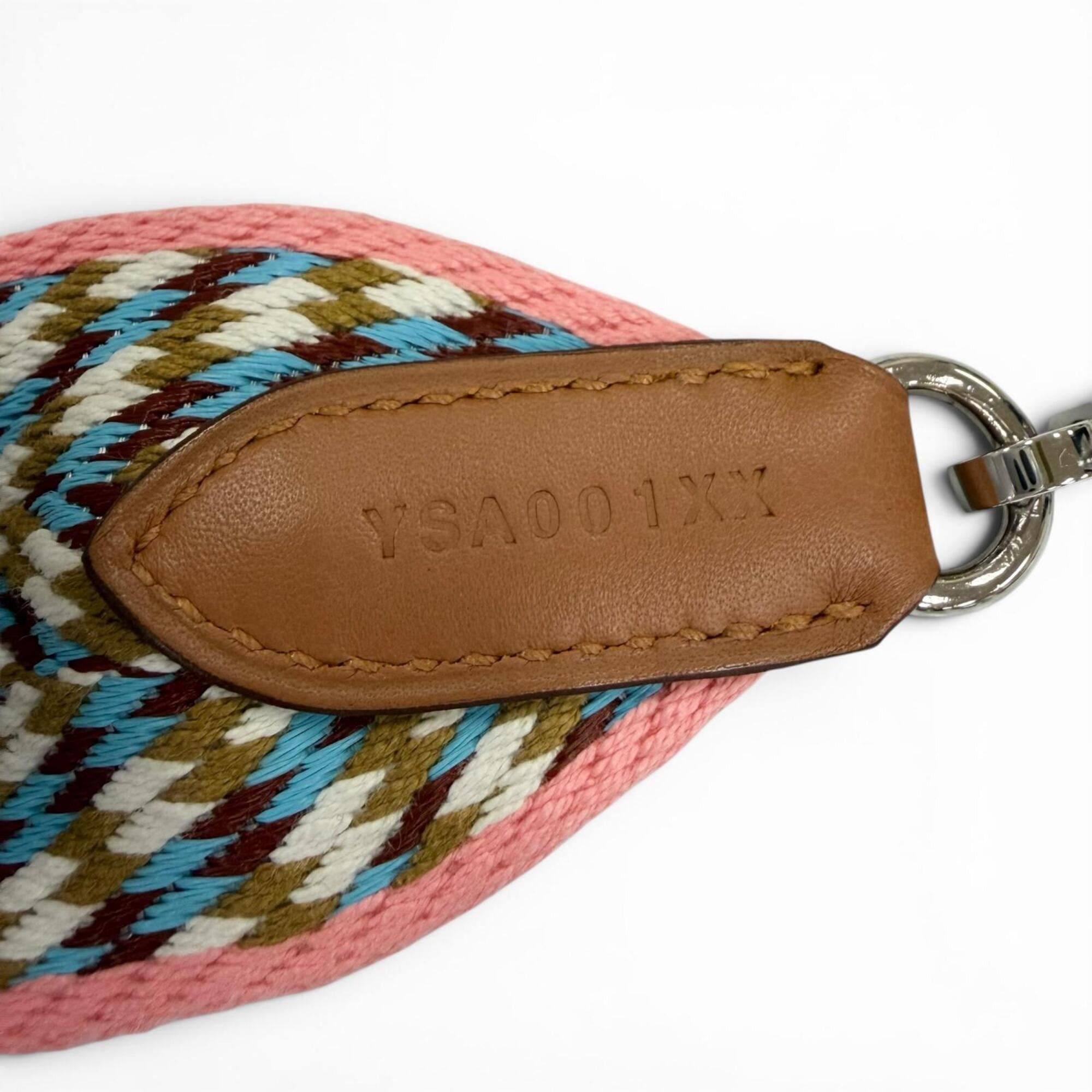 Hermes HERMES Bandoulière Sangle, silver hardware, shoulder strap, multicolor, Y stamp, made in France, women's. Size ONE SIZE - 6 Thumbnail